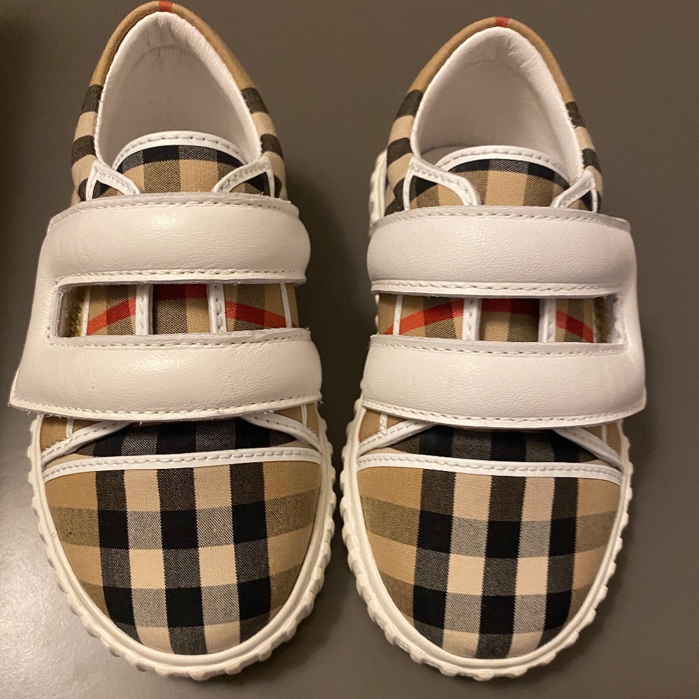 Burberry Toddler Check Sneakers